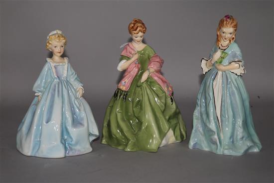 A group of three Royal Worcester figurines